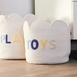 Childhome Flower Mand – 35 cm – Ecru