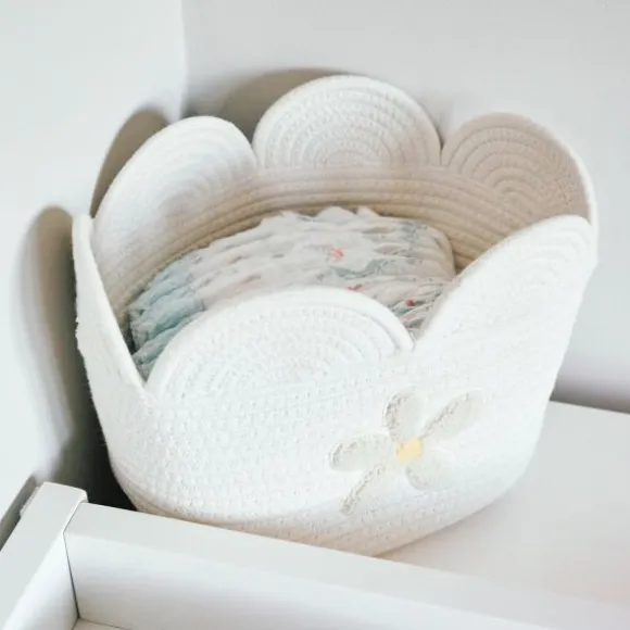 Childhome Flower Mand – 30 cm - Ecru