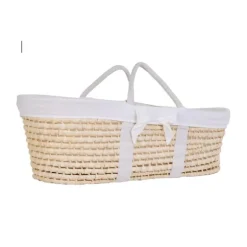 Childhome Moses Mand + Handvaten + Matras - Ecru