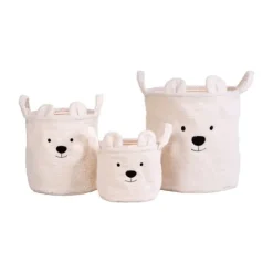 Childhome Teddy Opbergmanden – 3 Stuks