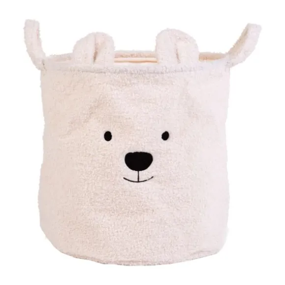 Childhome Teddy Opbergmand – 40 x 40 cm – Ecru
