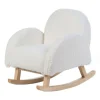 Childhome Teddy Schommelstoel Wit / Naturel