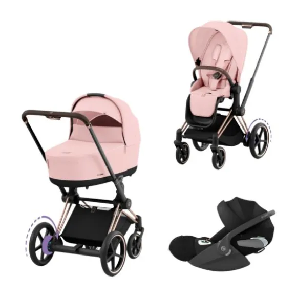 Cybex E-Priam 4 Kinderwagen Set 3-in-1 - Cozy Beige