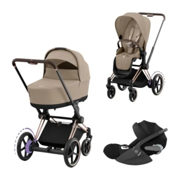 Cybex E-Priam 4 Kinderwagen Set 3-in-1 - Cozy Beige