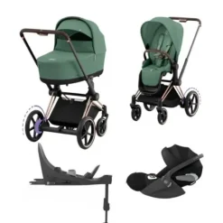 Cybex E-Priam 4 Kinderwagen Set 4-in-1 - Sepia Black