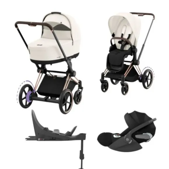 Cybex E-Priam 4 Kinderwagen Set 4-in-1 - Sepia Black