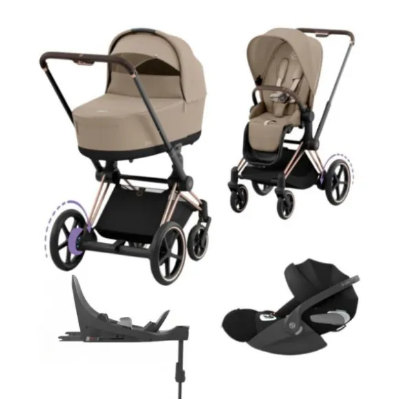 Cybex E-Priam 4 Kinderwagen Set 4-in-1 - Sepia Black