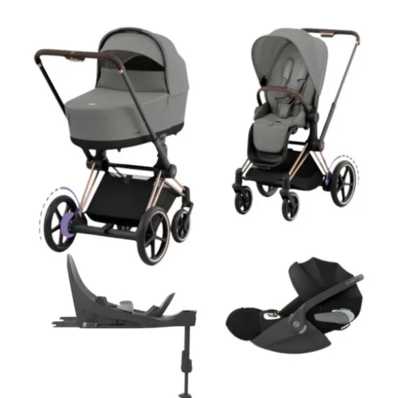 Cybex E-Priam 4 Kinderwagen Set 4-in-1 - Sepia Black