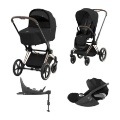 Cybex Priam 4 Kinderwagen Set 4-in-1 - Sepia Black