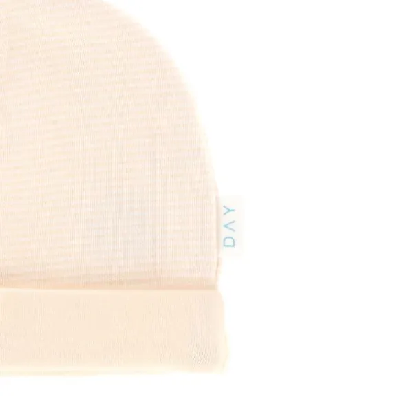 DAY Mutsje - Apricot Gestreept - 0-6 Mnd