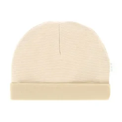 DAY Mutsje Gestreept - Cappuccino - 0-6 Mnd