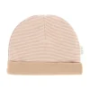 DAY Mutsje Gestreept - Mocha - 0-6 Mnd
