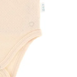 DAY Overslagromper Korte Mouw Ronde Kraag - Mt. 50/56 - Apricot