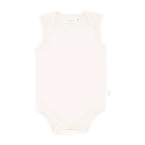 DAY Romper Mouwloos - Off White - Mt. 50/56
