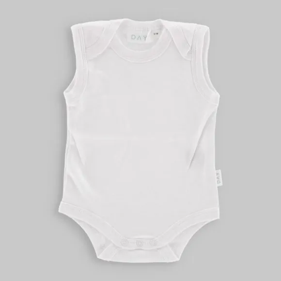 DAY Romper Mouwloos - Off White - Mt. 50/56
