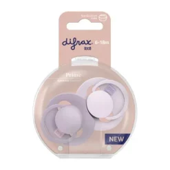 Difrax Dynamic Lovi Prime Fopspeen - 6-18M - 2st. - Lilac/Violet