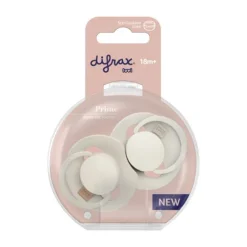 Difrax Dynamic Lovi Prime Fopspeen - 18mnd+ - 2st.- Coconut / Ivory