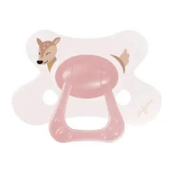 Difrax Natural Fopspeen - 6+ Mnd - Berry Pink Bunny