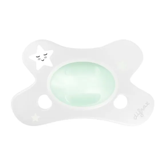 Difrax Natural Fopspeen Nacht Nina 0-6 Mnd