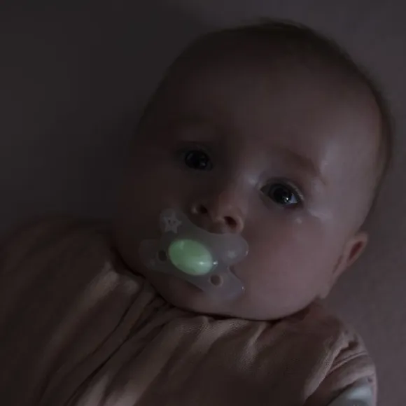 Difrax Natural Fopspeen Nacht Nina 0-6 Mnd