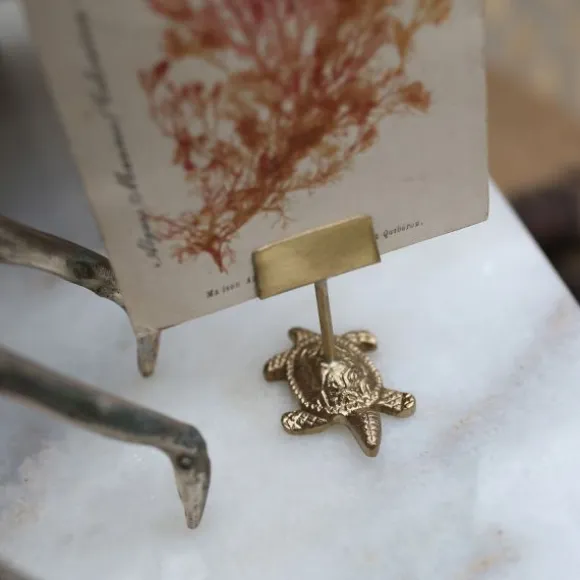 Doing Goods Kaarthouder - Turtle - Messing