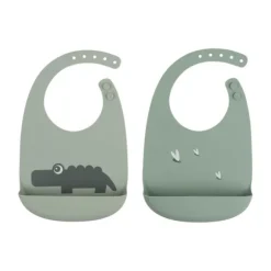 Done by Deer Croco Slab Green 2 Stuks