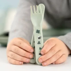 Done by Deer Foodie Dinerset met Zuignap - Tiny Farm - Groen