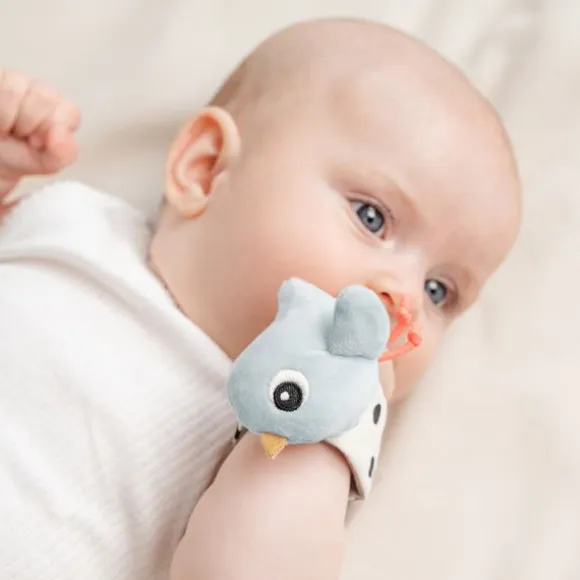 Done by Deer Happy Clouds Polsrammelaar – Set van 2 stuks - Blauw