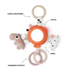 Done By Deer Happy Clouds Activity Mirror - Blue