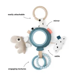 Done By Deer Happy Clouds Activity Mirror - Blue