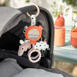 Done By Deer Happy Clouds Activity Mirror - Blue