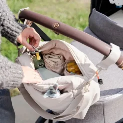 Done By Deer Luiertas - Quilted Stroller Bag - Black