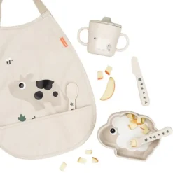 Done By Deer Sheepy Stick&Stay Bordje - Silicone - Sand