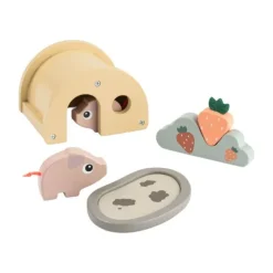 Done By Deer Speelset - Tiny Farm Pigee - Colour Mix