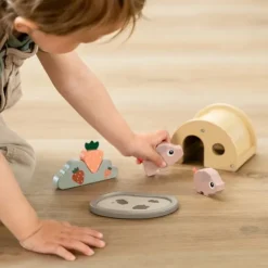 Done By Deer Speelset - Tiny Farm Pigee - Colour Mix