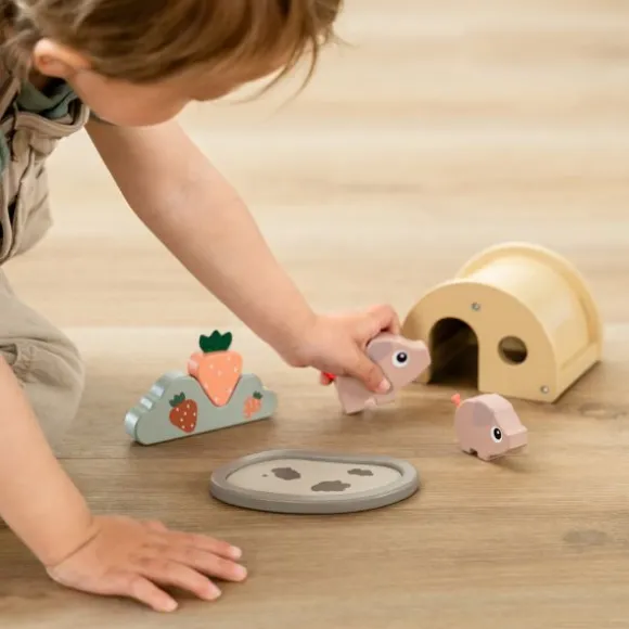 Done By Deer Speelset - Tiny Farm Pigee - Colour Mix