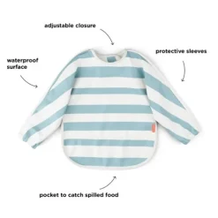 Done By Deer Stripes Slab - Met Mouwen - Blue