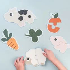 Done By Deer Tiny Farm Eerste Puzzel - Colour Mix