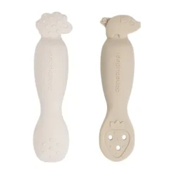 Done By Deer Tiny Farm Oefen Lepel Set - Sand