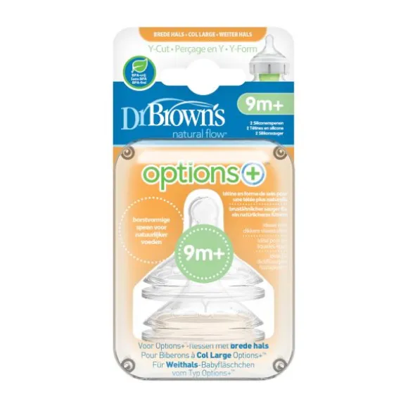 Dr. Brown's Options+ Anti-colic Y Speen 2 Stuks
