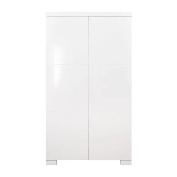 Europe Baby Briljant Kledingkast 2-Deurs Wit Hoogglans
