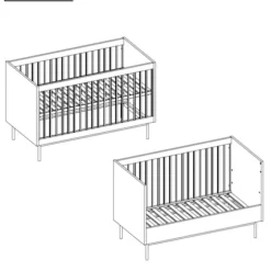 Europe Baby Japandi Babybed - 70 x 140 cm