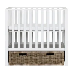 Europe Baby Mees Box Met Rieten Lade Mat Zwart