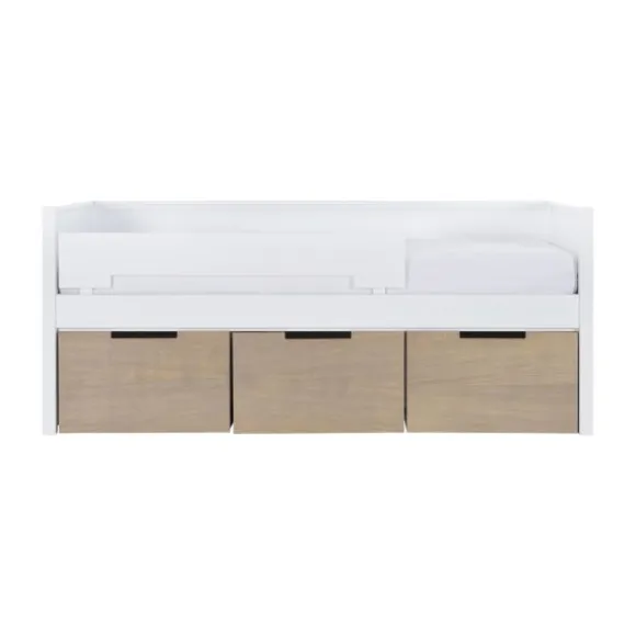Europe Baby Ralph Kinderkamer Wit / Accent Hout Look | Bed 90 x 200 cm + Bureau