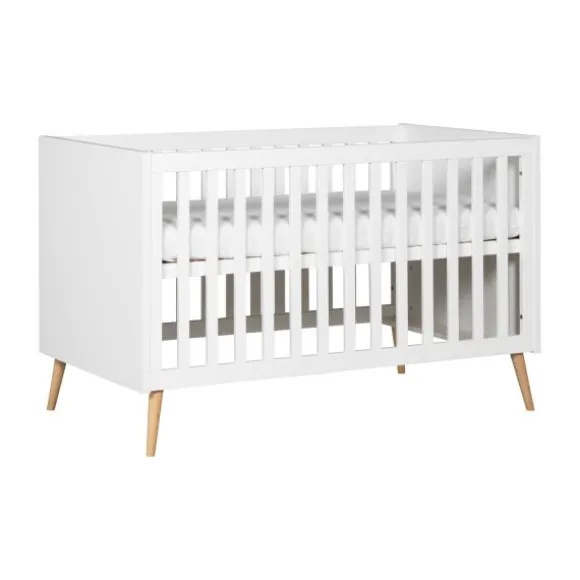 Europe Baby Sterre Babykamer Wit / Naturel | Ledikant 60 x 120 cm + Commode