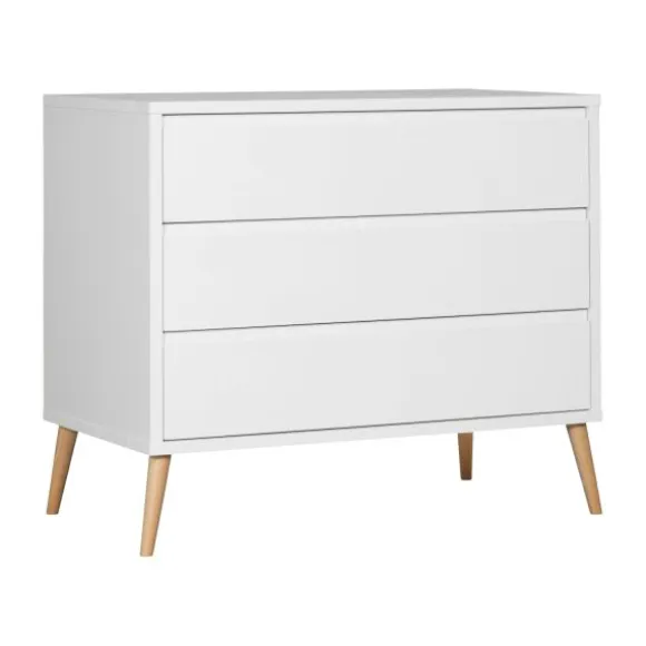 Europe Baby Sterre Babykamer Wit / Naturel | Ledikant 60 x 120 cm + Commode