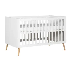 Europe Baby Sterre Babykamer Wit / Naturel | Ledikant 60 x 120 cm + Commode