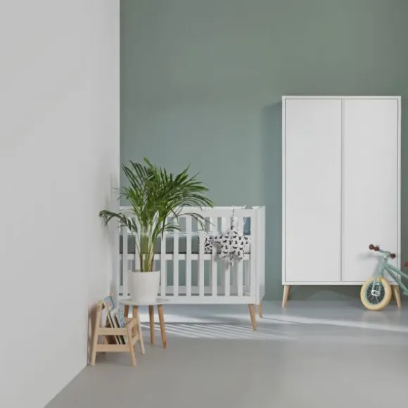 Europe Baby Sterre Babykamer Wit / Naturel | Ledikant 60 x 120 cm + Commode