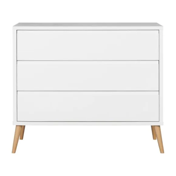 Europe Baby Sterre Babykamer Wit / Naturel | Ledikant 60 x 120 cm + Commode