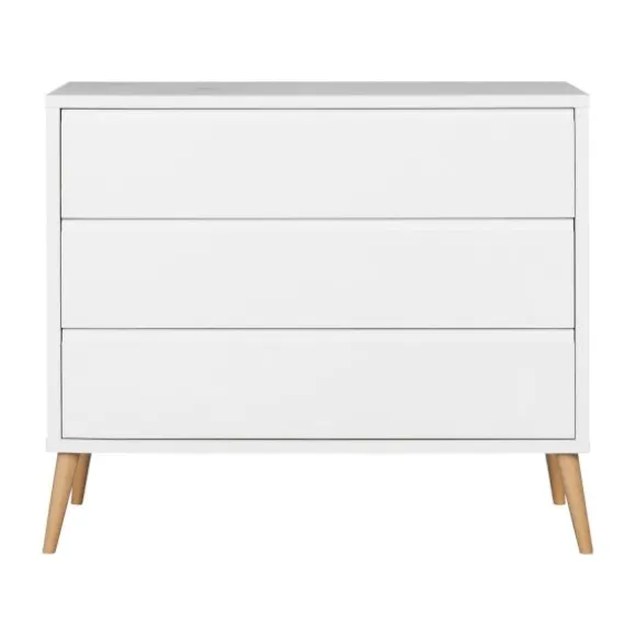 Europe Baby Sterre Babykamer Wit / Naturel | Ledikant 60 x 120 cm + Commode